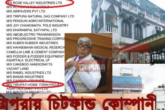Tripuraâ€™s Industry & Commerce Website still highlighting Rose Valley & many tainted companies like Tirupati Builders, which is constructing CMâ€™s In-Lawâ€™s Flat complex !